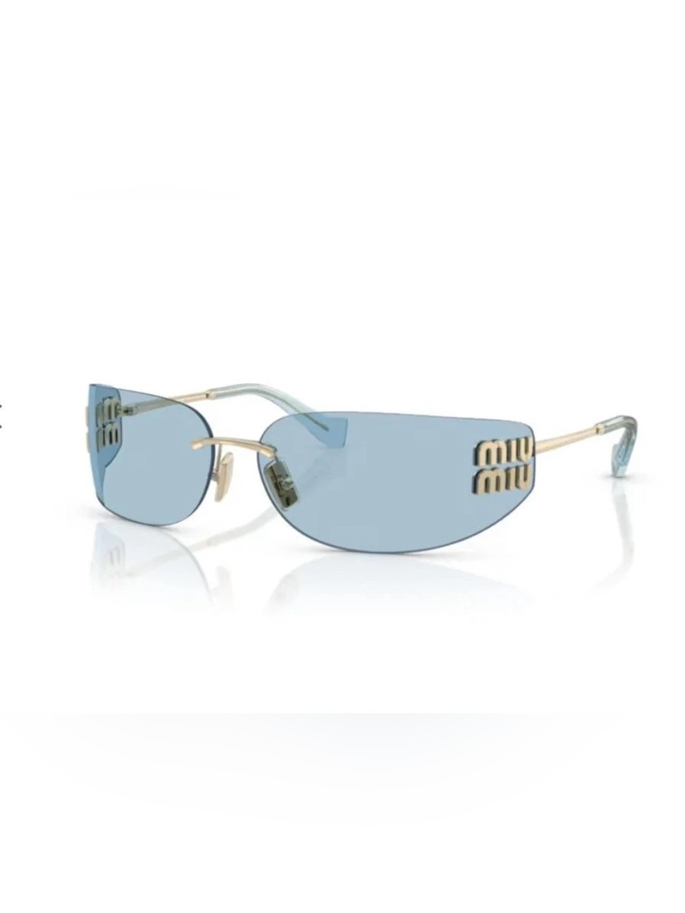 Miu Miu aube 75 blue tinted sunglasses - Picture 2 of 7